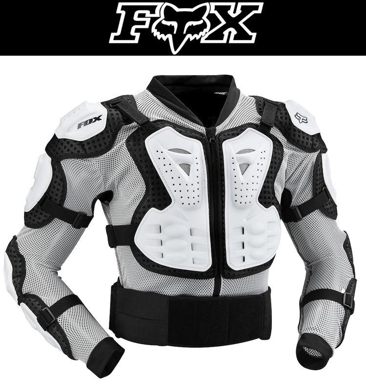 White titan sport fox racing armor jacket motocross mx atv dirtbike 2013