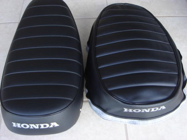 Honda ct70 trail70 1969 to 1971 replacement seat cover silver dyed logo