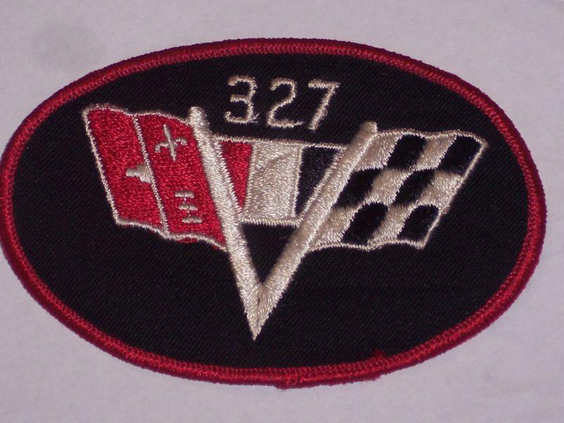 Vintage 327 chevy embroidered cloth patch