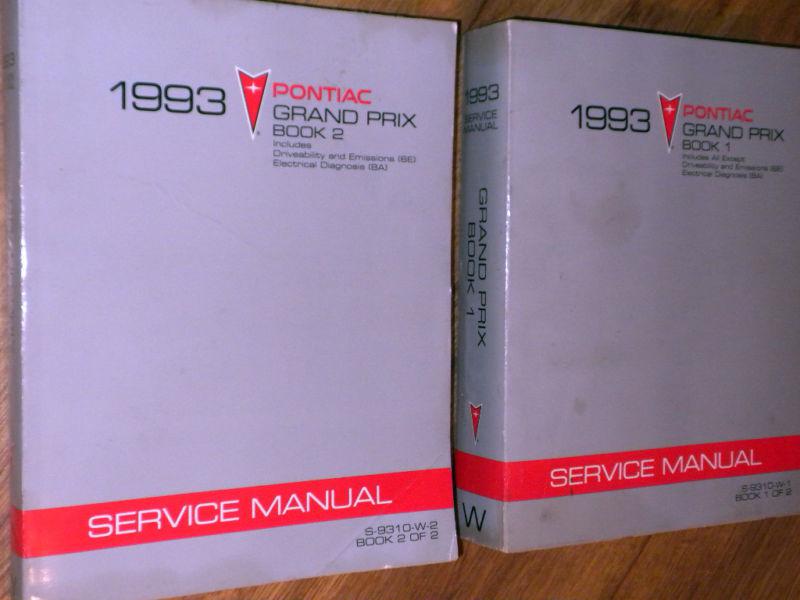 1993 pontiac grand prix factory gm shop repair manuals gt gtp 