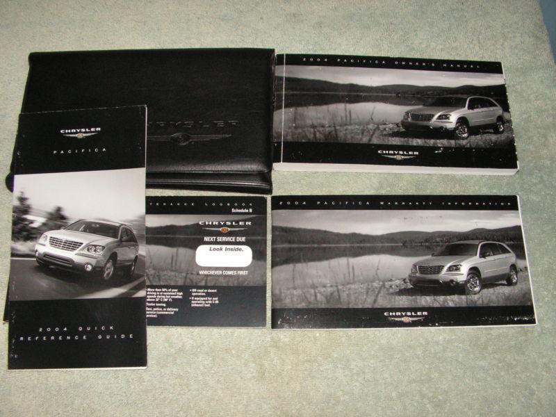2004 chrysler pacifica owners manual set