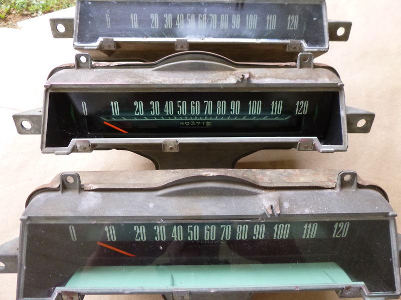 1961 chevrolet , instrument clusters, 1 has only 89000, miles on it ( not junk )