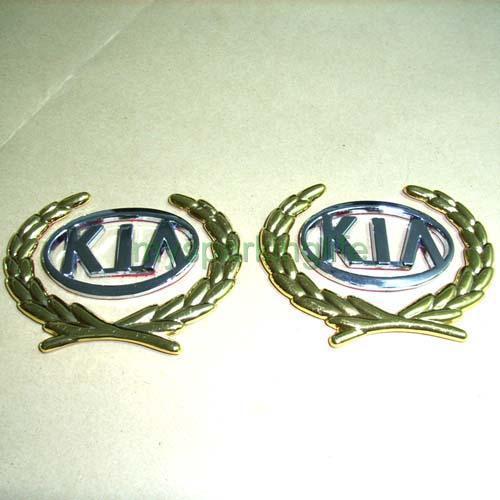 Kia car motor auto metal side pillar sticker emblems badges decoration