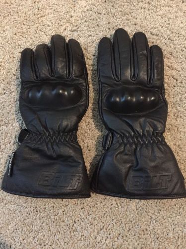 Bilt hurricane waterproof leather motorcycle gloves size s
