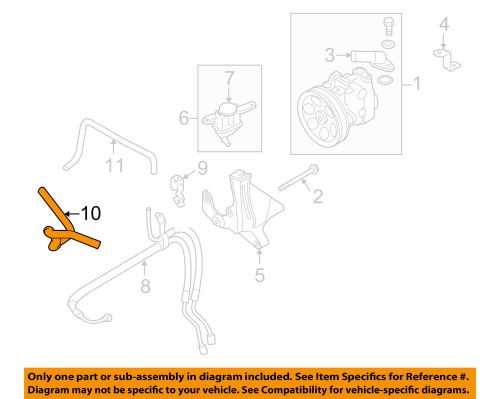 Subaru oem 08-10 forester-power steering suction hose 34611ag020