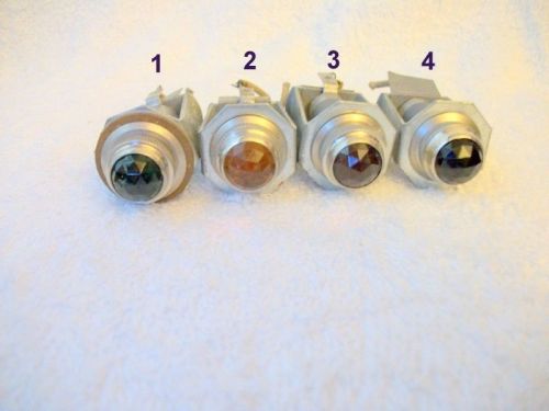 Vintage dial co instrument panel light 5/8&#034; faceted lens (4 are available)