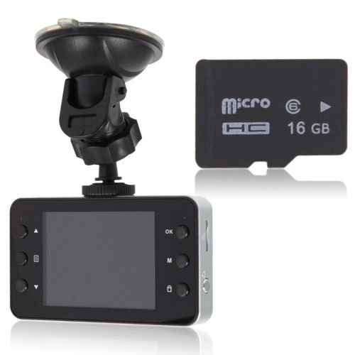 Full hd 1080p car video camera recorder dvr dash cam g-sensor + 16g hs tf card