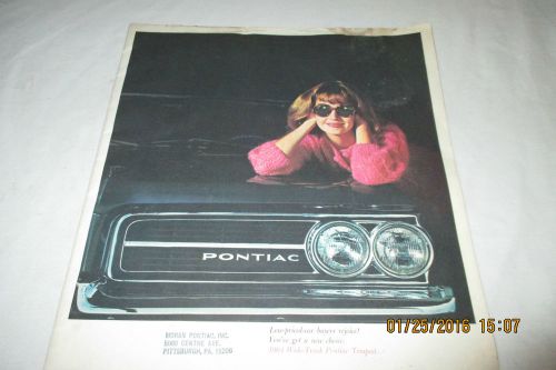 Original 1964 pontiac dealer sales brochure