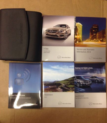 2014 mercedes-benz e-class coupe and cabriolet owner&#039;s manual with case