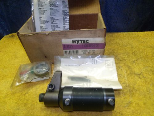 Hytec 100842 hydraulic threaded swing clamp double acting rh new w/ rebuild kit