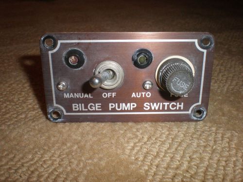 Vintage: marine / boat three (3) way bilge pump switch - 5 wire - made in japan