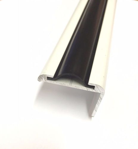 100 ft black rv marine vinyl 7/8&#034; flat insert trim mold flexible screw cover