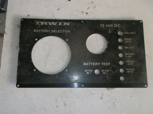 Irwin aluminum switch panel 12&#034; x 6.75&#034;
