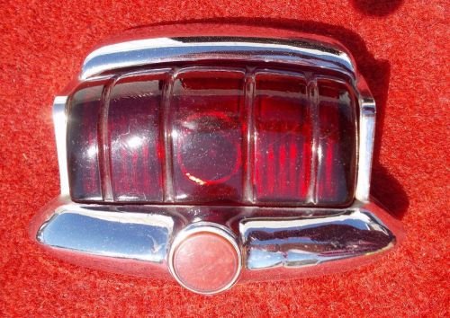 1946 1947 1948 plymouth tail light lens and chrome bezel very nice used gm mopar