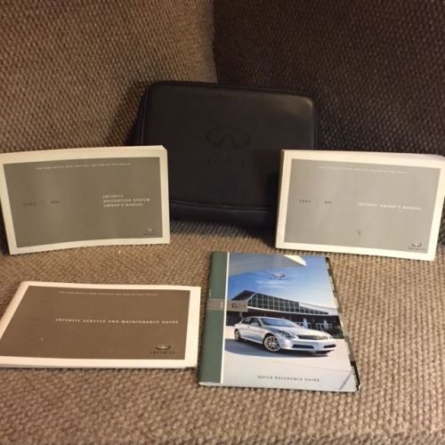 2005 infiniti g35 owners manual with navigation and reference guides and case