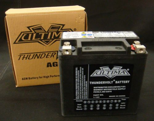 Ultima thundervolt agm battery for harley sportster models 2004