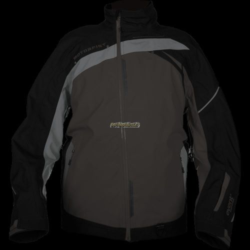 Motorfist mens trophy jacket - black/stealth/gray