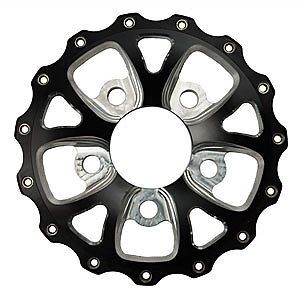 Weld racing v-series wheel center section black anodize alum p/n p613b-84a