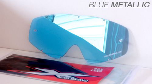 Eks brand xgrom replacement lens youth mx offroad blue mirror