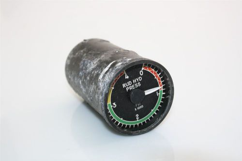 Aircraft rudder hydraulic pressure indicator us gauge p/n srl-07ch 0-4000psi