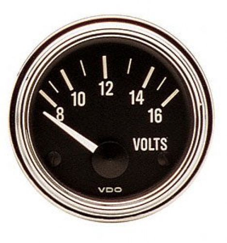 Vdo 332341 series 1 style voltmeter gauge 2 1/16&#034; diameter, 12v