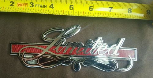 Amc jeep wagoneer limited badge emblem logo &#034;new&#034; old stock!