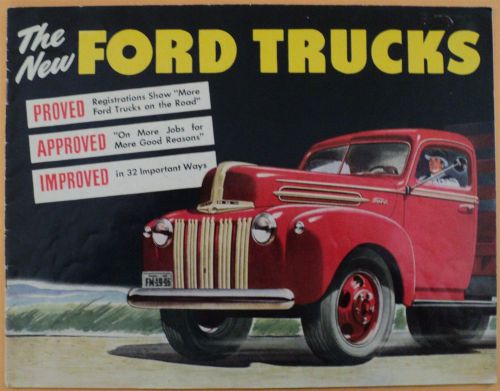 1946 ford trucks proved approved improved sales brochure