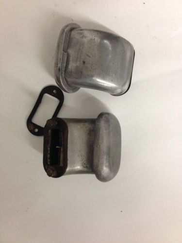 Pair of aluminum valve cover crankcase breathers
