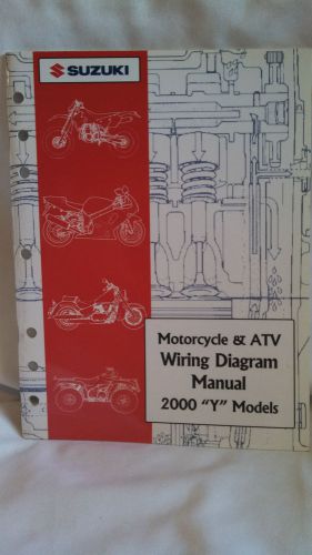 Suzuki 2000 &#034;y&#034; models motorcycle &amp; atv wiring diagram manual #99923-54000