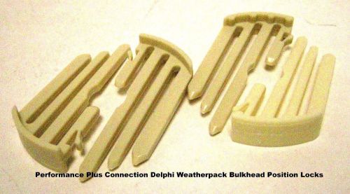 Delphi 12010852 weather pack bulkhead position lock pack of 4 ea made in usa
