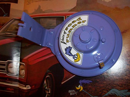 68 69 70 plymouth roadrunner beep-beep horn factory steel/exact reproduction!