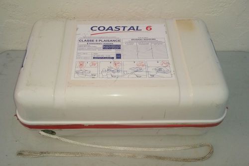 Plastimo coastal 6 life raft 6 person raft sealed made in 2006