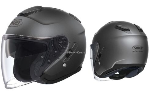 Free 2-day ship shoei j-cruise solid matte deep grey motorcycle helmet open face