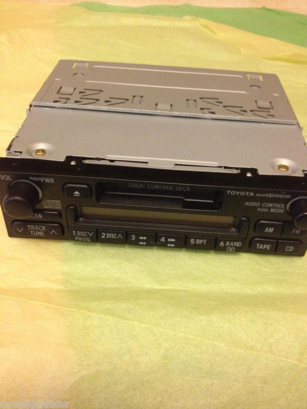 1990 + oem genuine toyota am/fm radio cassette player cd controller a56409