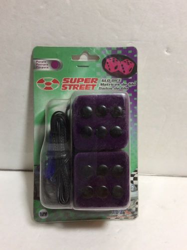 12v purple glowing dice super street lighter plug soft glow fast and furious