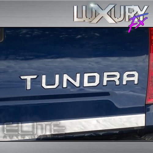 Stainless tundra tailgate letters fit for 2014-2016 toyota tundra - luxfx2682