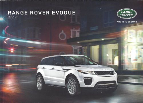 2016 land rover  -  evoque  -   73 page brochure