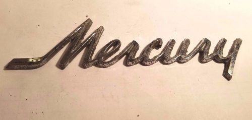 Vintage mercury 60&#039;s script emblem decal {ce540)