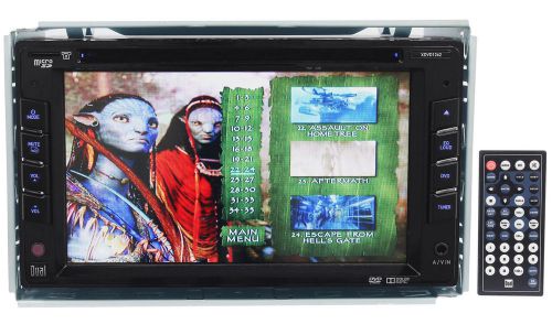 Dual xdvd1262 6.2&#034; double din car dvd player am/fm receiver ipod/iphone, usb, sd