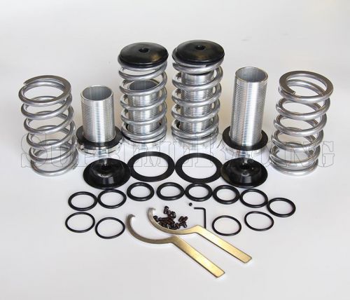 Rdt silver 1-3&#034; adjustable coilover suspension kit for honda civic/crx 1988-1991