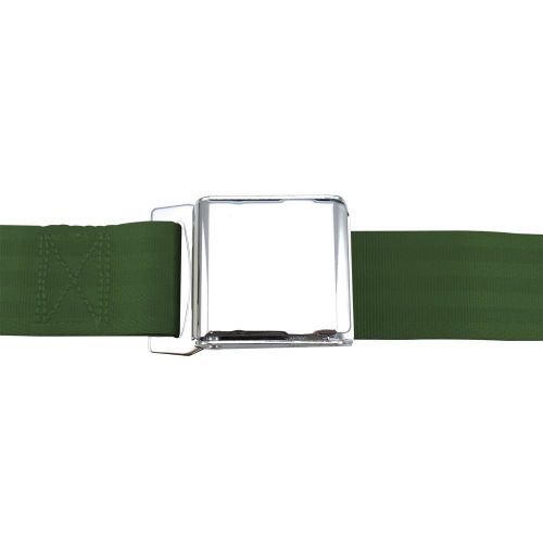 3pt army green retractable seat belt airplane buckle - eachsaftey haress seat