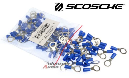 Scosche vinyl ring terminal blue 5/16&#034; 100 pieces/bag