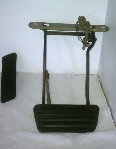 1958 oem cadillac deville gas pedal w/ brake pedal - complete
