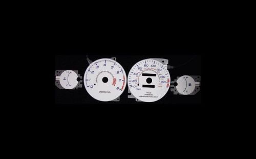 140mph indiglo gauge face euro reverse glow white new for 95-00 dodge avenger