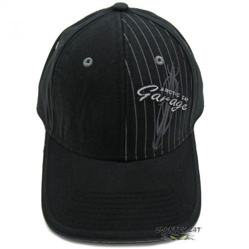 Arctic cat garage split cap hat - black - adult men&#039;s one size - 5249-623
