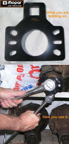Mopar: rear axle yoke holding tool problem solver plymouth dodge chrysler 8-3/4&#034;