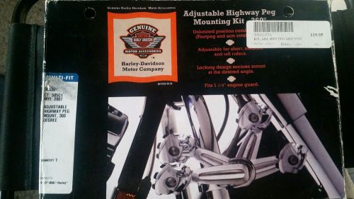 Harley davidson highway peg mounting kit for 1.25&#034; bars