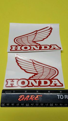 Honda atc 200x &amp; 350x 2 pc decal cr emblem trx dirt bike 125 250 500 graphic
