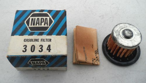 Lot of 3 new old stock napa 3034 gasoline filter