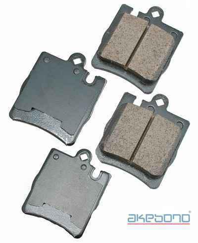 Akebono eur873 brake pad or shoe, rear-euro ultra premium ceramic pads
